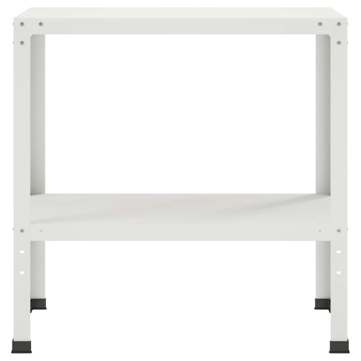 Vidaxl planttafel 60 x 40 x 80 cm gepoedercoat staal wit