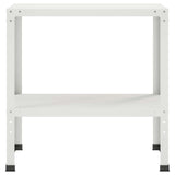 Vidaxl planttafel 60 x 40 x 80 cm gepoedercoat staal wit
