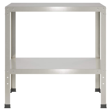 Vidaxl planttafel 100 x 50 x 80 cm roestvrij staal zilver