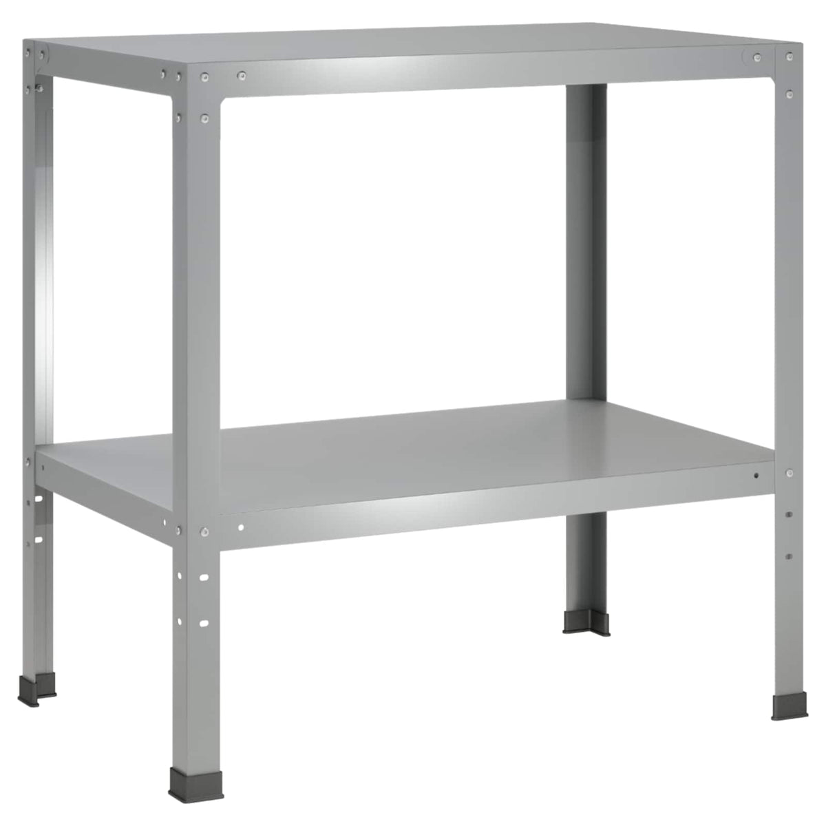 Vidaxl planttafel 100 x 50 x 80 cm gegalvaniseerd staal zilver