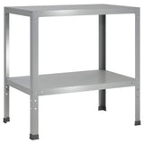 Vidaxl planttafel 100 x 50 x 80 cm gegalvaniseerd staal zilver