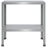 Vidaxl planttafel 100 x 50 x 80 cm gegalvaniseerd staal zilver