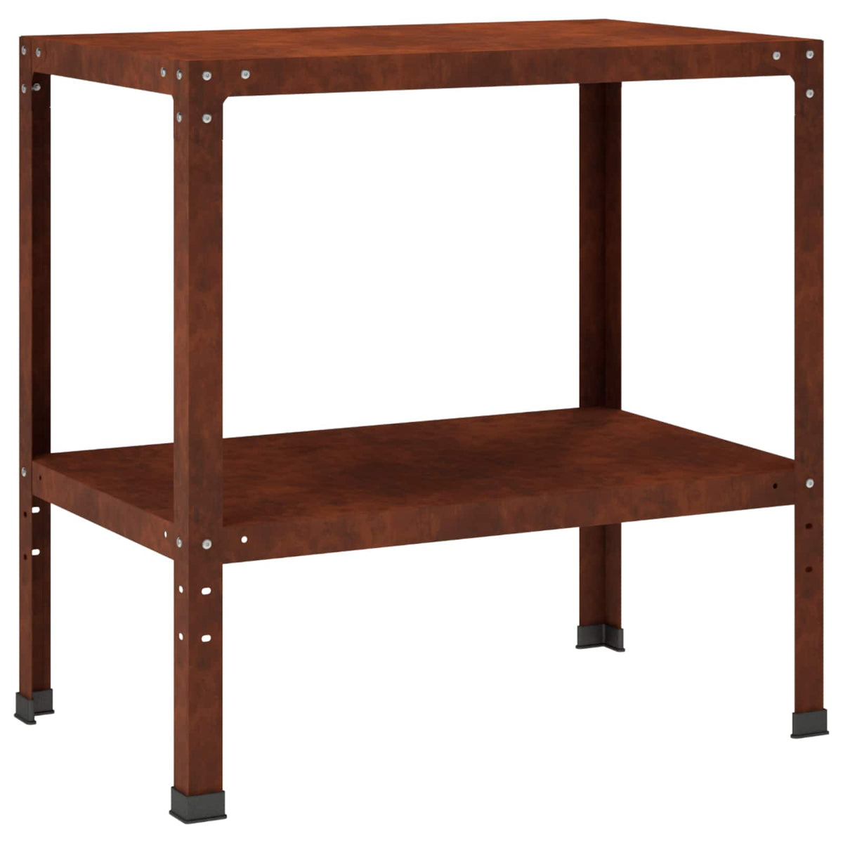 Vidaxl planttafel 80 x 50 x 80 cm weervast staal roestkleurig