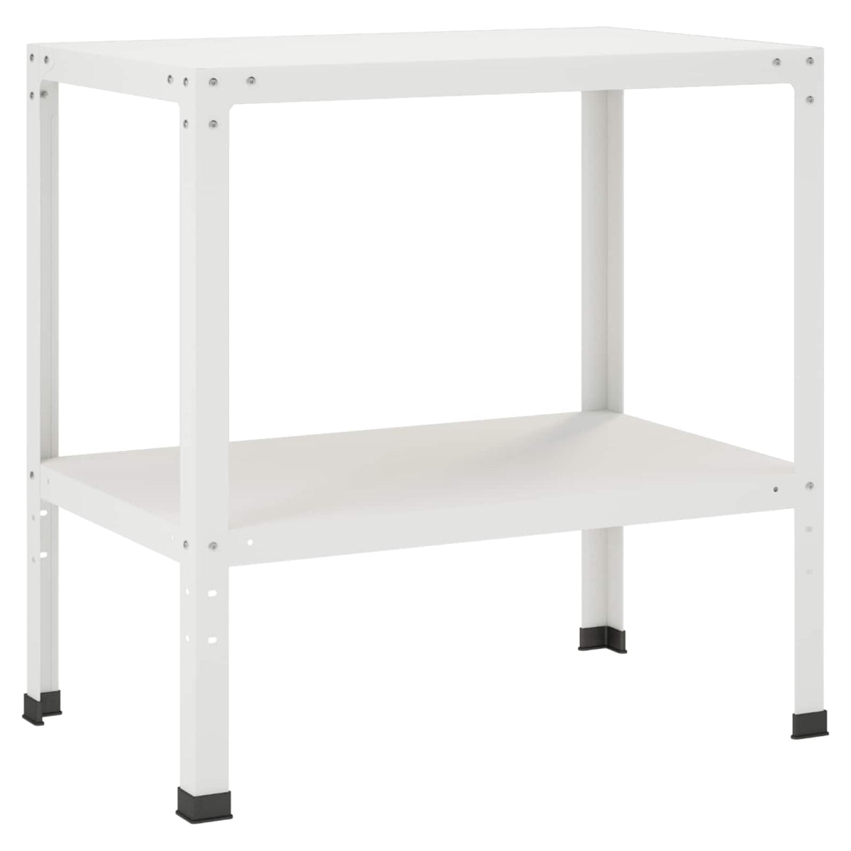Vidaxl planttafel 60 x 50 x 80 cm gepoedercoat staal wit