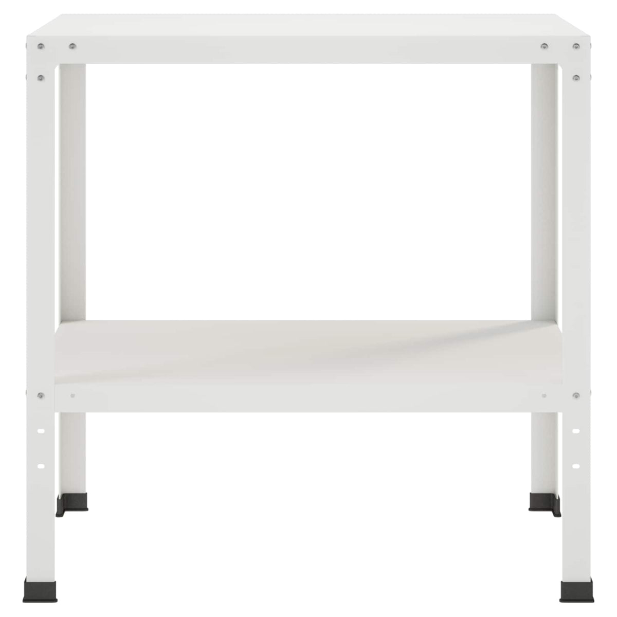 Vidaxl planttafel 60 x 50 x 80 cm gepoedercoat staal wit