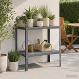 Vidaxl planttafel 60 x 50 x 80 cm gepoedercoat staal antraciet