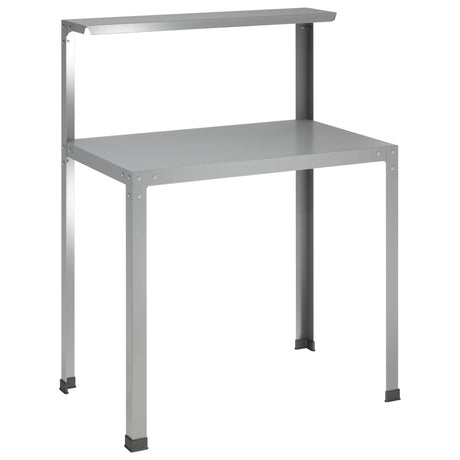 Vidaxl planttafel 80 x 50 x 104 cm gegalvaniseerd staal zilver