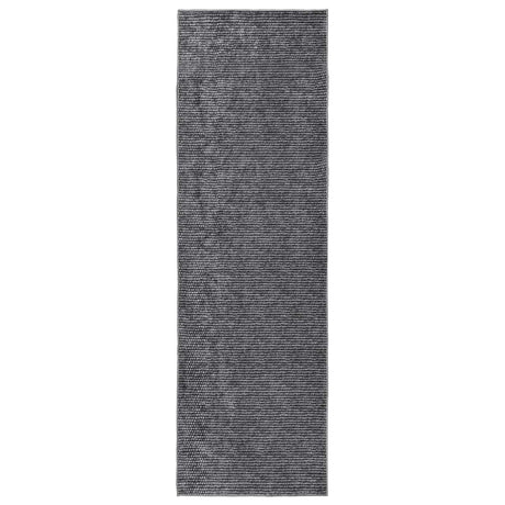 Vidaxl vloerkleed antraciet 80 x 200 cm 100% polyester 3 mm wasbaar
