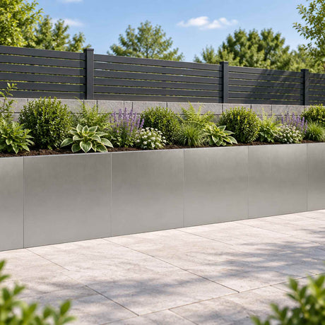 Vidaxl keerwand 4 st 40 x 12 x 30 cm roestvrij staal zilver