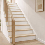 Vidaxl trap tread 2 st 90 x 25 x 2 cm wit massief eikenhout