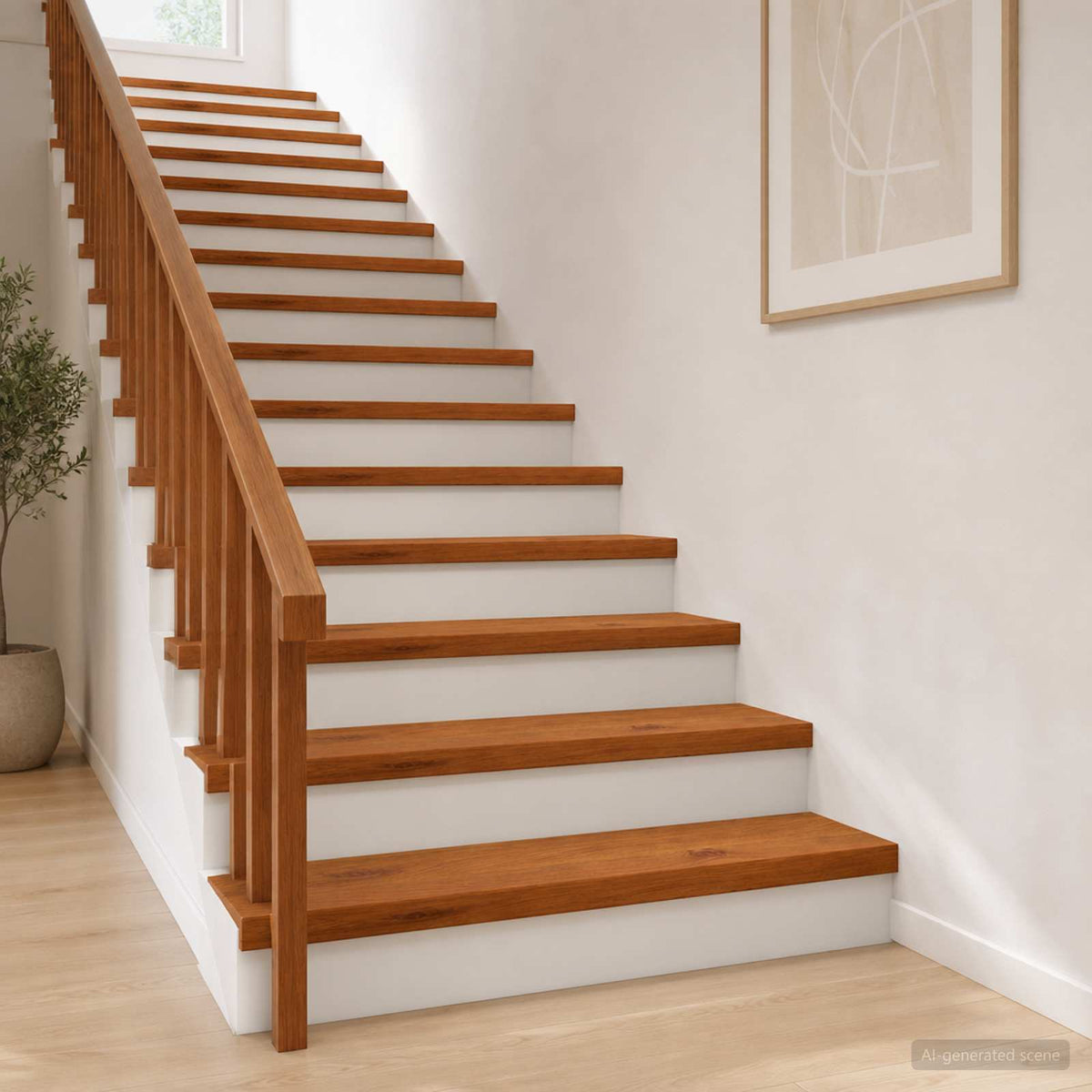 Vidaxl trap tread 2 st 80 x 25 x 2 cm bruin massief eikenhout