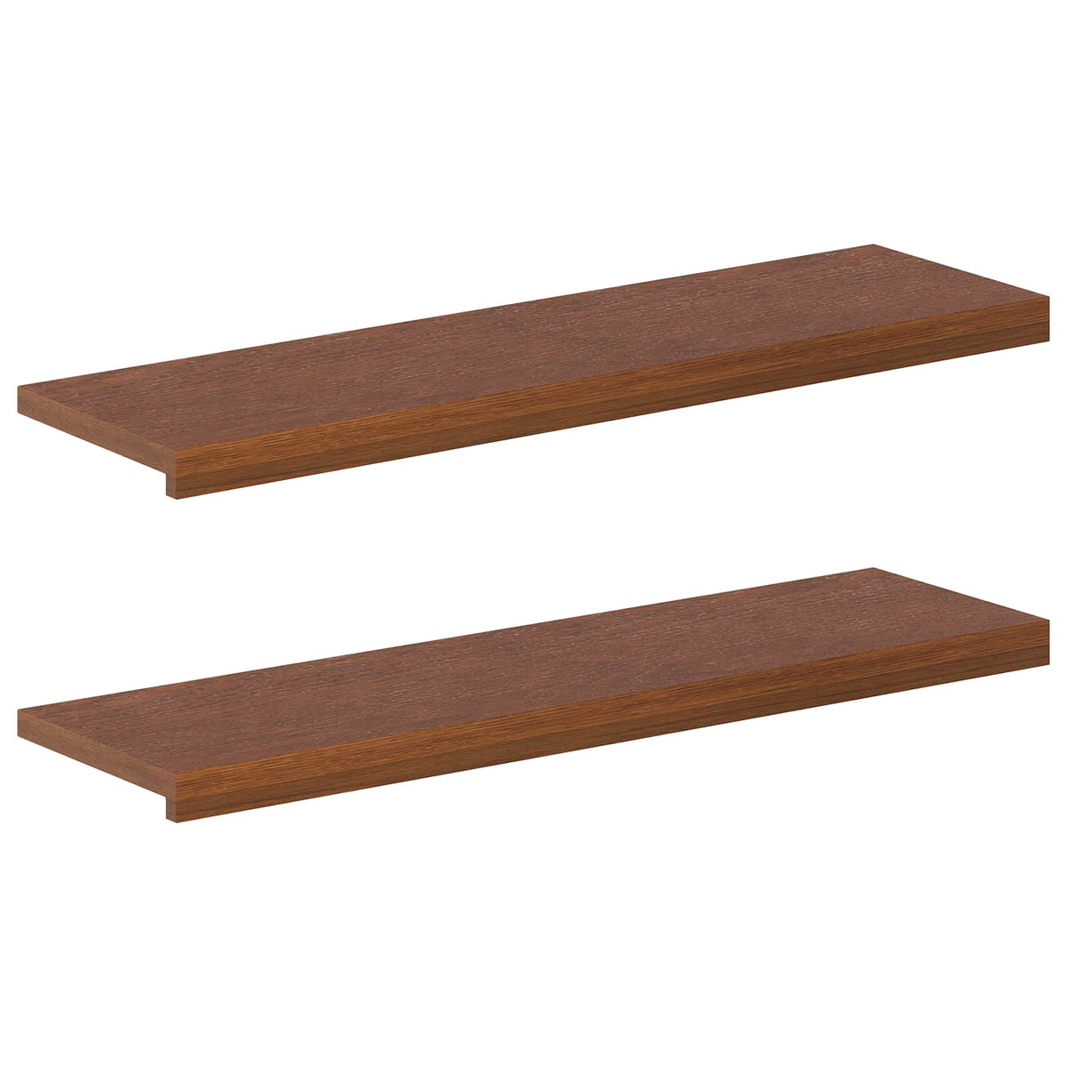 Vidaxl trap tread 2 st 90 x 30 x 2 cm donkerbruin massief eikenhout