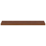 Vidaxl trap tread 2 st 110 x 30 x 2 cm donkerbruin massief eikenhout