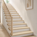 Vidaxl trap tread 4 st 70 x 25 x 2 cm wit massief eikenhout