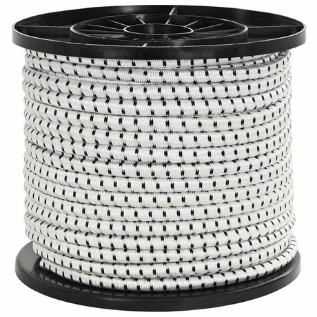 Vidaxl bungee koorden 8 mm zwart en wit pp en rubber