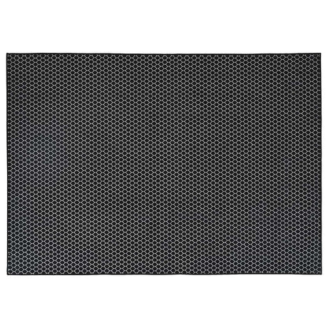 Vidaxl vloerkleed oriz zwart gaaspatroon 120 x 170 cm 100% polyester