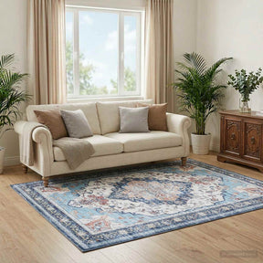 Vidaxl vloerkleed oriz meerkleurig 140 x 200 cm 100% polyester