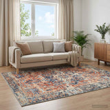 Vidaxl vloerkleed oriz oranje 80 x 150 cm 100% polyester