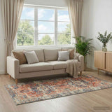 Vidaxl vloerkleed oriz oranje 80 x 200 cm 100% polyester