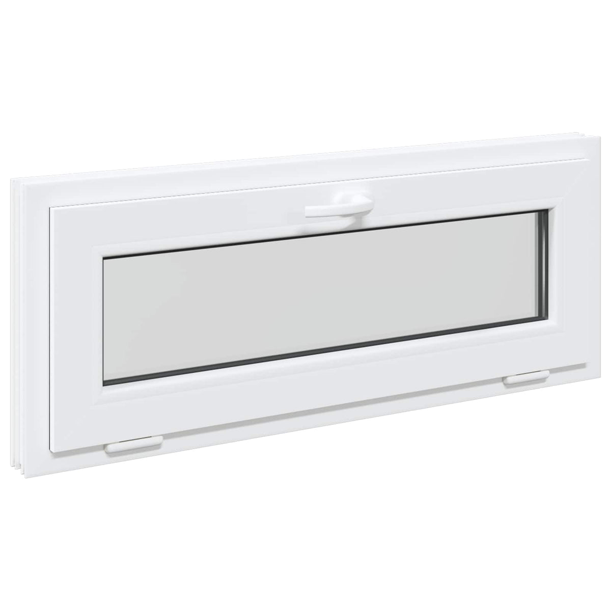 Vidaxl kleur binnenkant kelderraam wit risor 105 x 40 cm