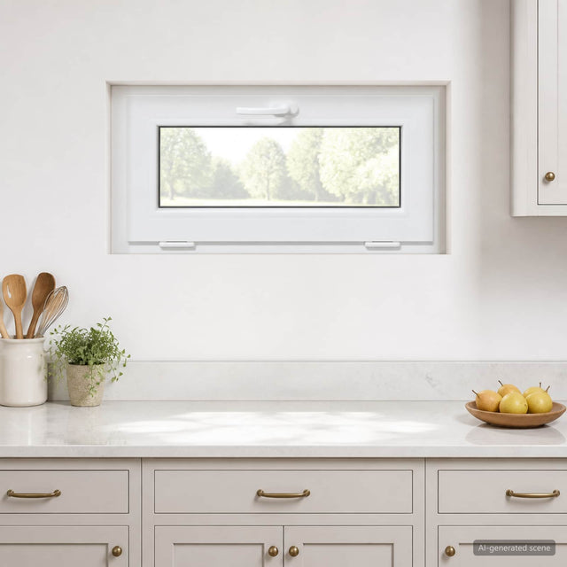 Vidaxl kleur binnenkant kelderraam wit risor 75 x 45 cm