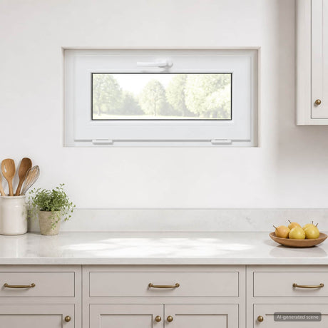Vidaxl kleur binnenkant kelderraam wit risor 80 x 45 cm