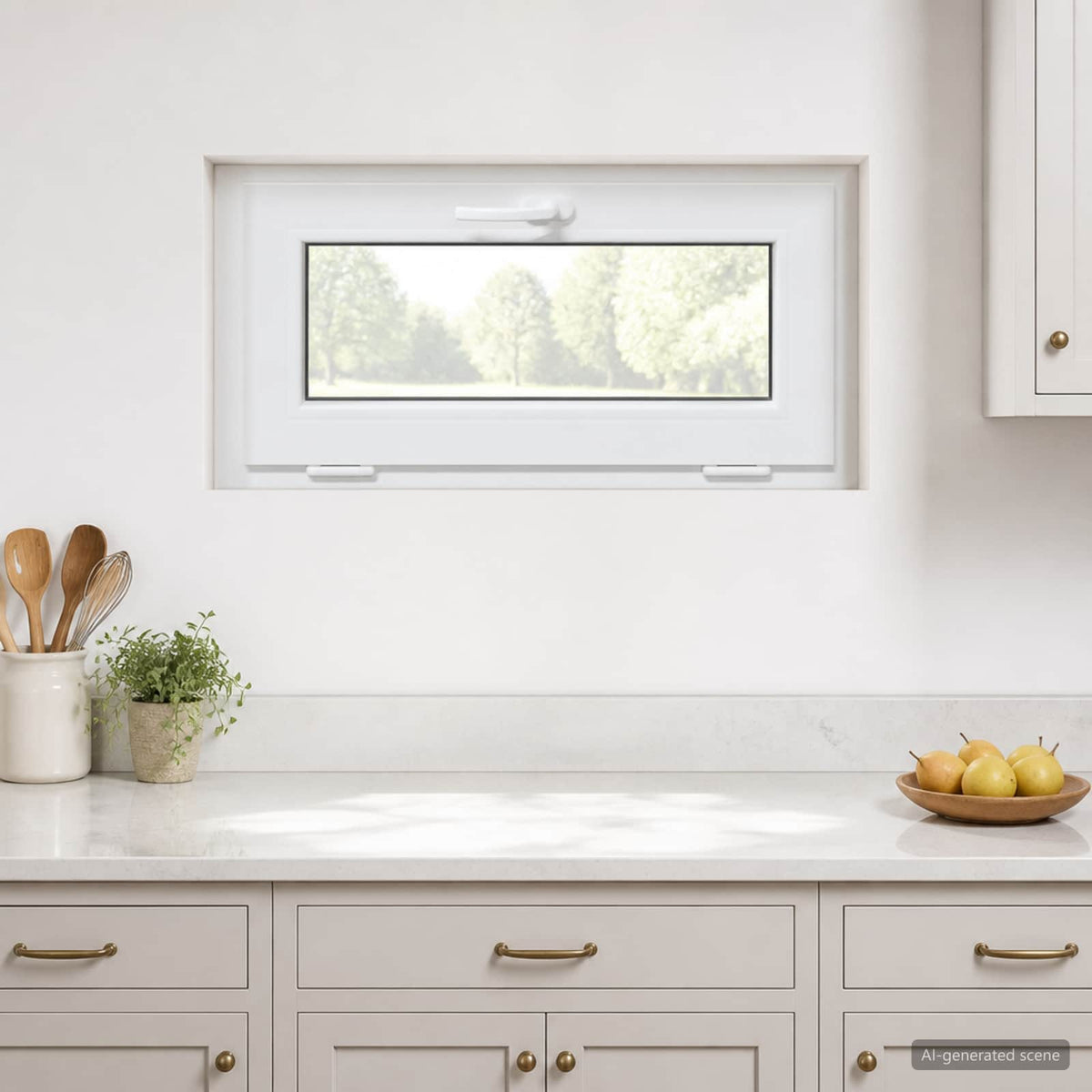 Vidaxl kleur binnenkant kelderraam wit risor 85 x 45 cm