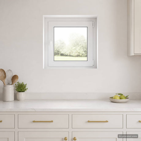 Vidaxl kleur binnenkant kelderraam wit risor 55 x 55 cm