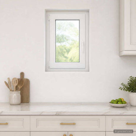 Vidaxl kleur binnenkant kelderraam wit risor 60 x 70 cm