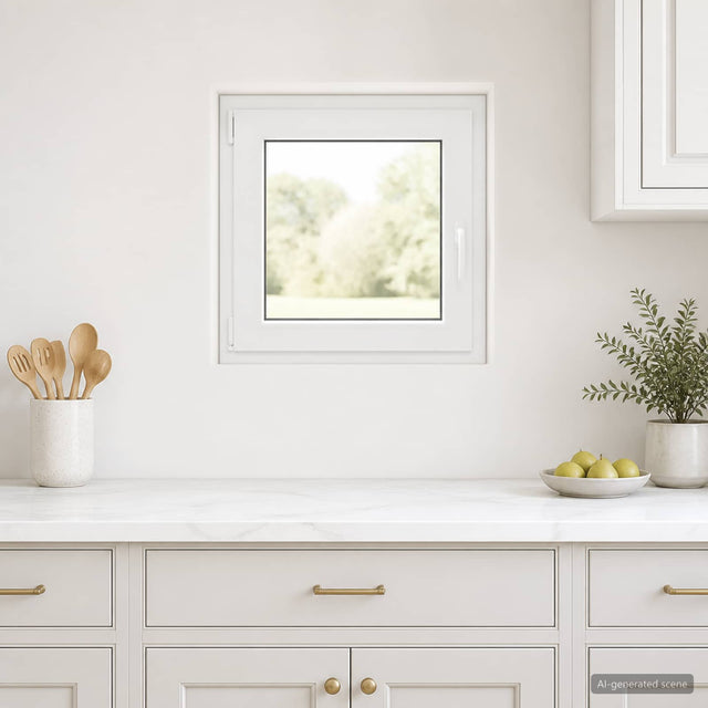 Vidaxl kleur binnenkant kelderraam wit risor 60 x 50 cm