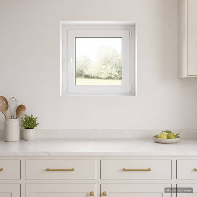 Vidaxl kleur binnenkant kelderraam wit risor 55 x 55 cm