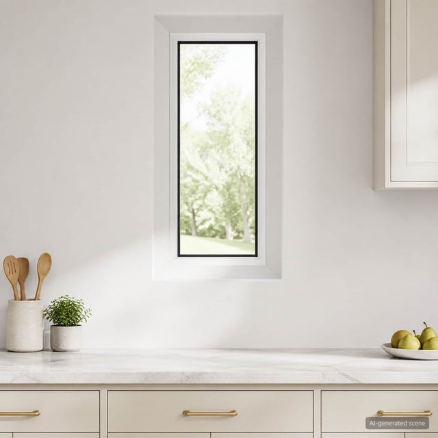 Vidaxl kelderraam interne kleur wit risor 30 x 80 cm