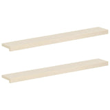 Vidaxl raamkozijnen 2 st wit 120 x 15 x 2 cm massief eikenhout