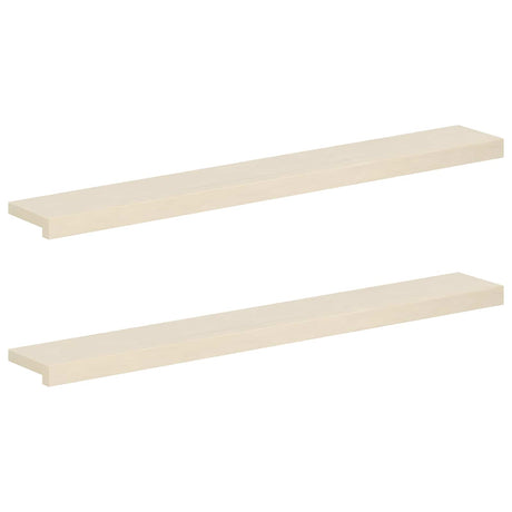 Vidaxl raamkozijnen 2 st wit 120 x 15 x 2 cm massief eikenhout