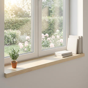 Vidaxl raamkozijnen 2 st wit 70 x 25 x 2 cm massief eikenhout