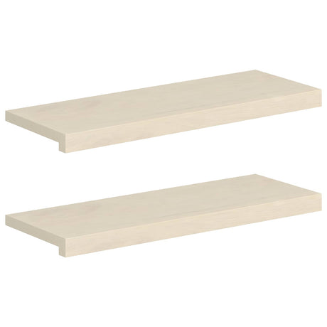 Vidaxl raamkozijnen 2 st wit 80 x 30 x 2 cm massief eikenhout