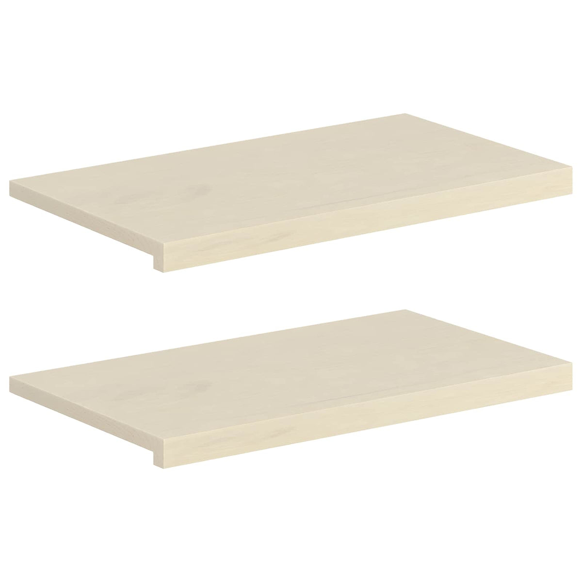 Vidaxl raamkozijnen 2 st wit 80 x 40 x 2 cm massief eikenhout