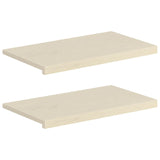 Vidaxl raamkozijnen 2 st wit 80 x 40 x 2 cm massief eikenhout