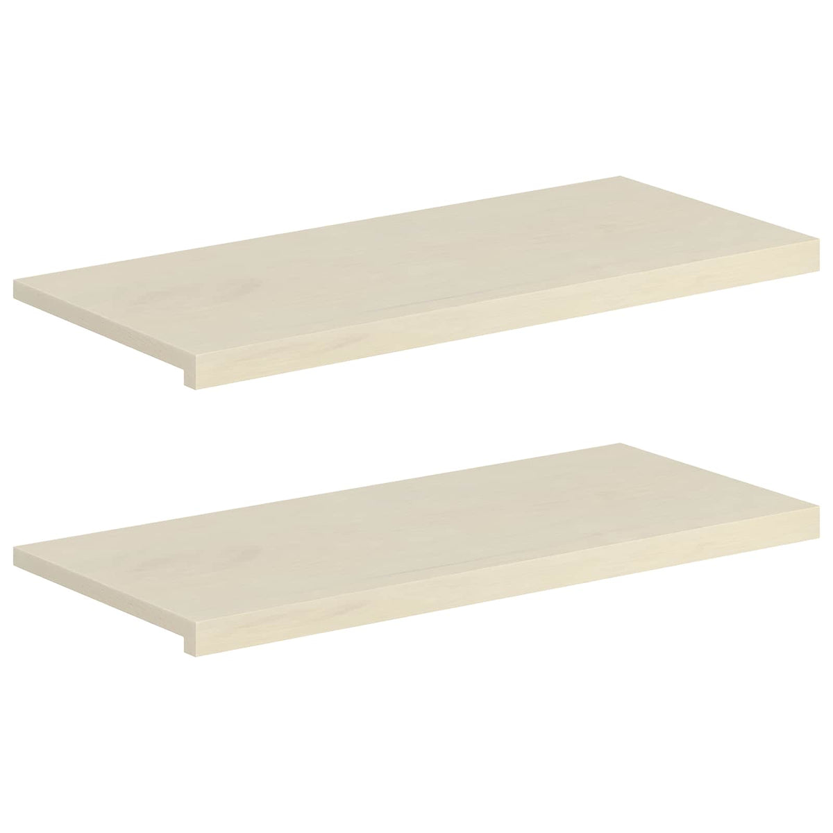 Vidaxl raamkozijnen 2 st wit 100 x 40 x 2 cm massief eikenhout