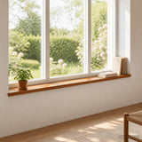Vidaxl raamkozijnen 2 st bruin 110 x 15 x 2 cm massief eikenhout