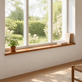 Vidaxl raamkozijnen 2 st bruin 160 x 20 x 2 cm massief eikenhout