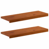 Vidaxl raamkozijnen 2 st bruin 80 x 30 x 2 cm massief eikenhout