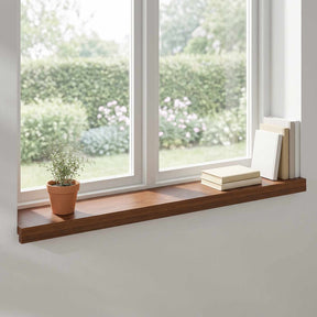 Vidaxl raamkozijnen 2 st donkerbruin 70 x 15 x 2 cm massief eikenhout