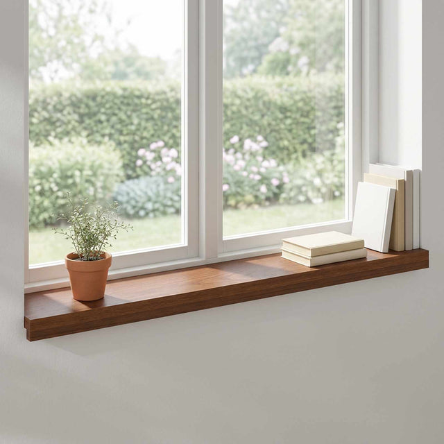 Vidaxl raamkozijnen 2 st donkerbruin 90 x 20 x 2 cm massief eikenhout