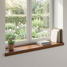 Vidaxl raamkozijnen 2 st donkerbruin 80 x 30 x 2 cm massief eikenhout