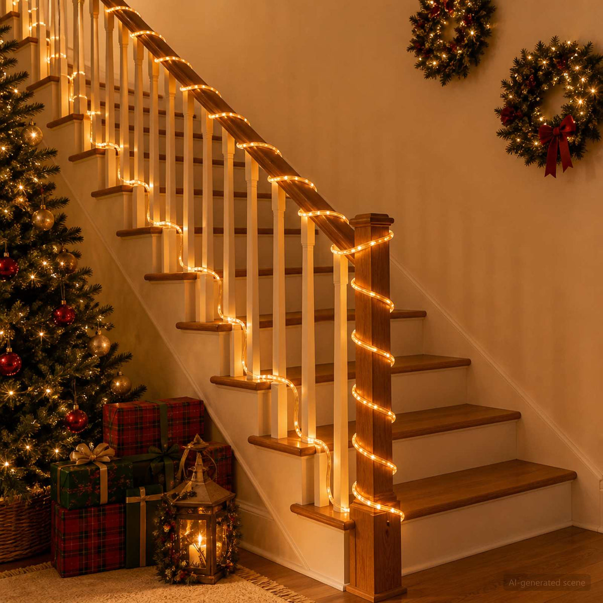 Vidaxl led-kerstlichtslang 1200 led's geel 50 m
