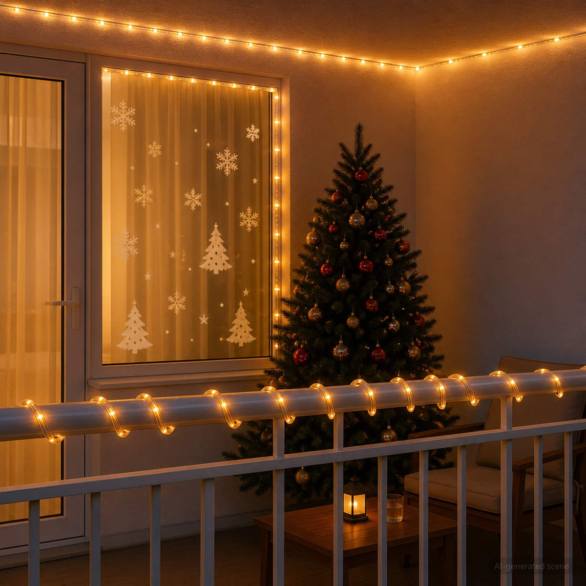Vidaxl led-kerstlichtslang 1200 led's geel 50 m