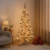 Vidaxl houten kerstboom kotka 150 cm massief grenenhout natuurlijk