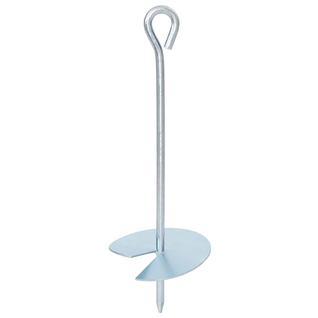 Vidaxl aardeankers 2 st ø10 x 30 cm gegalvaniseerd metaal zilver