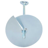 Vidaxl aardeankers 6 st ø10 x 40 cm gegalvaniseerd metaal zilver